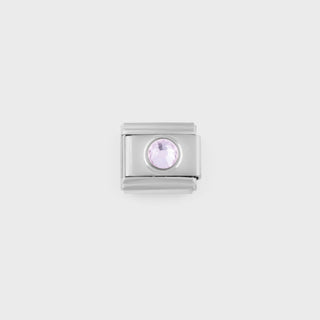 Silver Birthstone Italian Charm-Main june