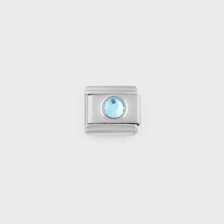 Silver Birthstone Italian Charm-Main march