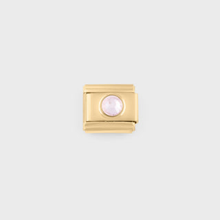 Gold Birthstone Italian Charm- oct main