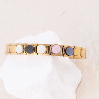 Gold Colorful Stone Italian Charm- Studio