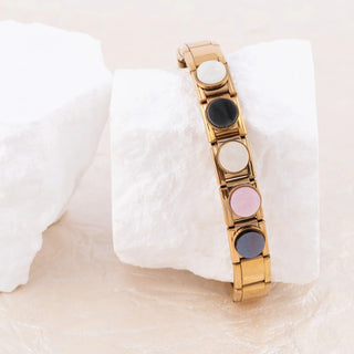 Gold Colorful Stone Italian Charm- Studio