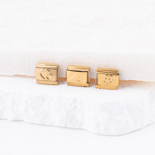 Gold Initial Italian Charm- studio