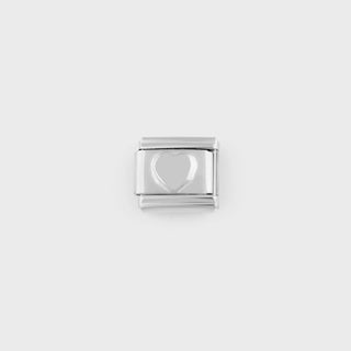 Full Heart Italian Charm- stainless main