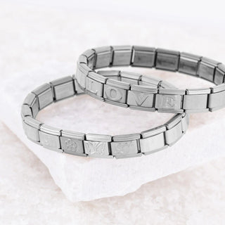 Silver Initial Italian Charm- studio