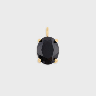 Gold Oval Healing Stone Charm- main