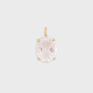 Gold Oval Healing Stone Charm- main