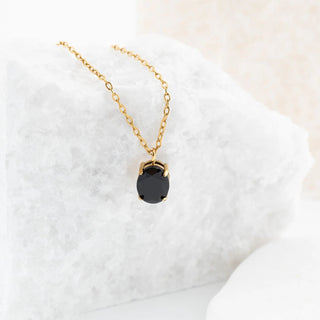 Gold Oval Healing Stone Charm- Studio