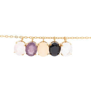 Gold Oval Healing Stone Charm- Studio