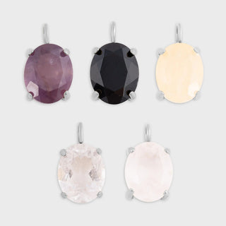Oval Healing Stone Charm- main 
