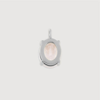 Oval Healing Stone Charm- back 