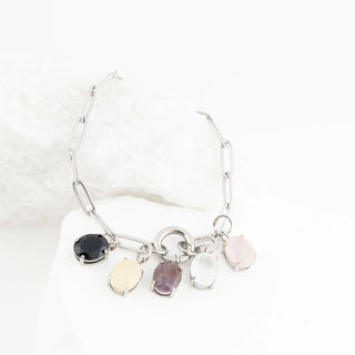 Oval Healing Stone Charm- studio 