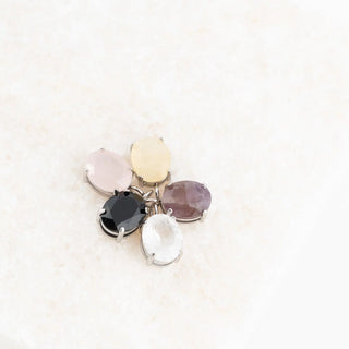 Oval Healing Stone Charm- studio 