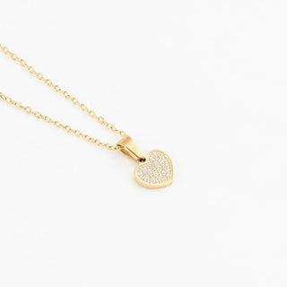 Pave Stone Heart Charm- Studio