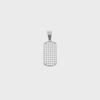 Pave Dog Tag Charm- Main