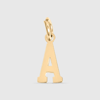 Mini Gold Letter Charm