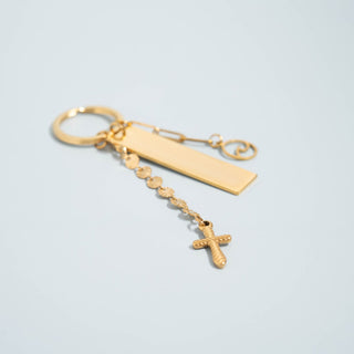 Textured Cross Charm