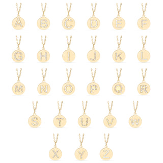 Gold Initial Necklace