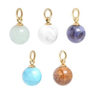 Semi Precious Natural Stone Charms