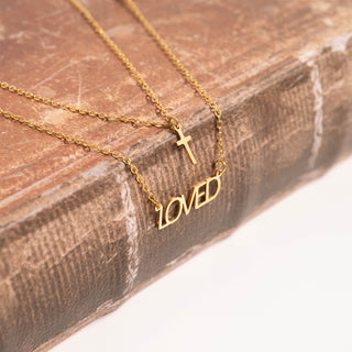I am "Loved" Cross Charm Necklace
Success
