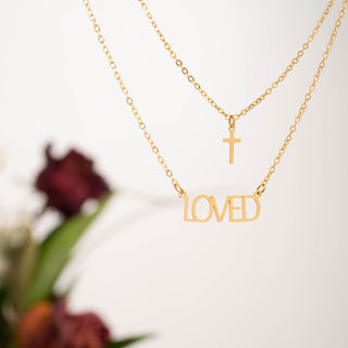 I am "Loved" Cross Charm Necklace
Success
