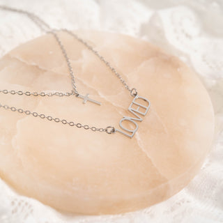 I am "Loved" Cross Charm Necklace
Success

