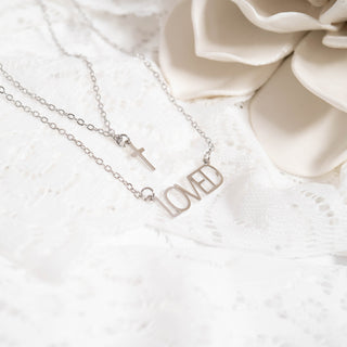 I am "Loved" Cross Charm Necklace
Success
