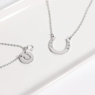 Cutout Horseshoe Necklace