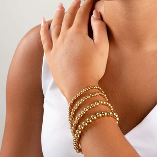 14K Gold Filled PLUS™ Metal Bead Stretch Bracelet