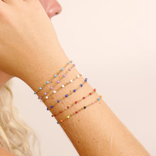 White Confetti Bracelet