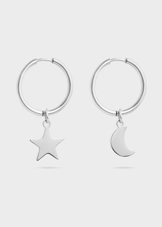 Star & Moon Dangle Earrings