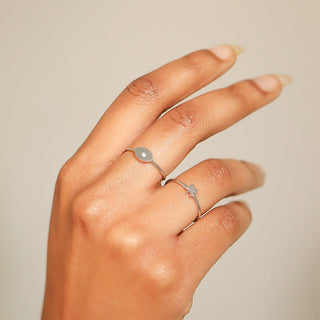 Stone Evil Eye Ring