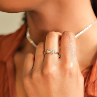 Stone Star Ring