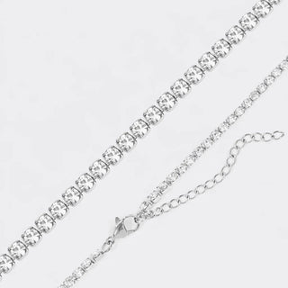 Silver Tennis Chain Necklace