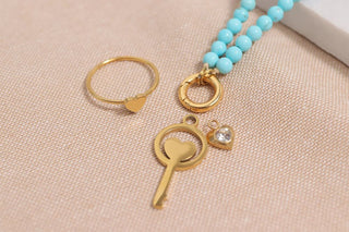 Gold Symbol Stacking Ring