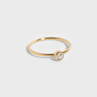 18K Gold Birthstone Stacking Ring