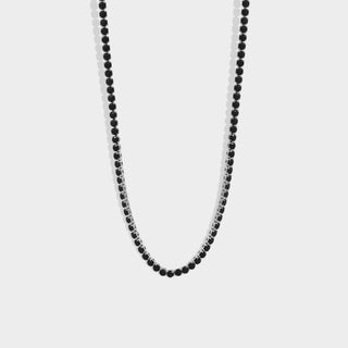 Jet Tennis Chain Necklace