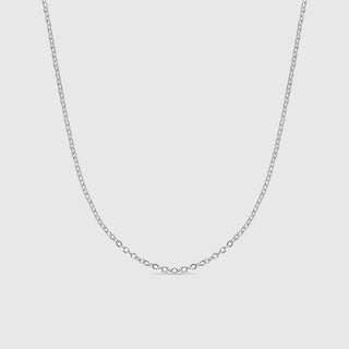 Crimped Oval Link Chain Necklace