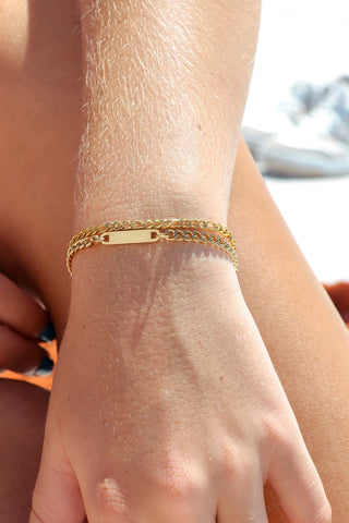 Gold Figaro Chain Bracelet or Anklet