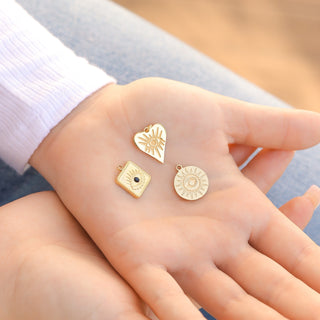 Evil Eye Heart Charm