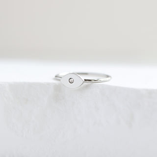 Stone Evil Eye Ring