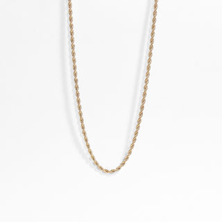18K Gold Rope Chain Necklace