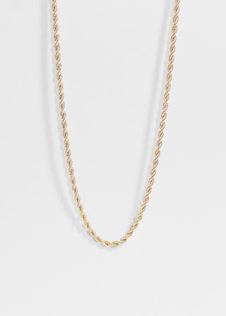 Gold Rope Chain Necklace