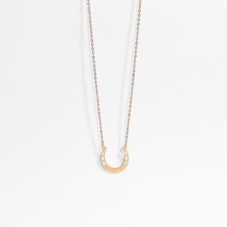 Gold Horseshoe Necklace