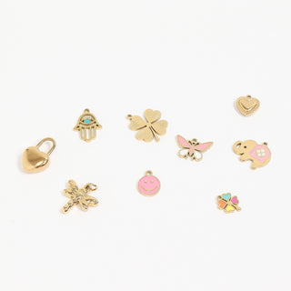 Heart Padlock Charm