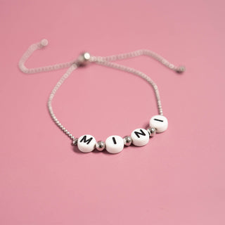 18K Gold PVD Stainless Steel "Mini" Adjustable Beaded Bracelet