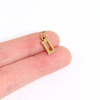 Mini Gold Letter Charm