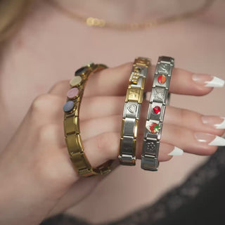 Italian Charm Bracelet- model video