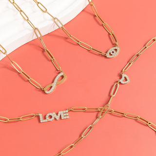 Infinity Paperclip Necklace