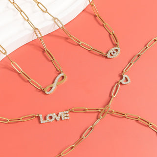 Paperclip Necklace and Bracelet Sets