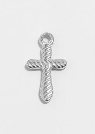 Textured Cross Charm